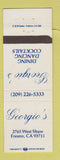 Matchbook Cover - Georgio's Restaurant Fresno CA