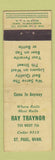 Matchbook Cover - Ray Traynor Bar St Paul MN WEAR