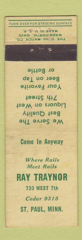 Matchbook Cover - Ray Traynor Bar St Paul MN WEAR