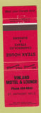 Matchbook Cover - Vinland Motel Lounge ST Anthony NF
