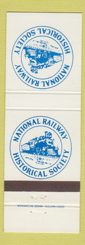 Matchbook Cover - National Railway Historical Society railroad