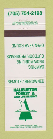 Matchbook Cover - Haliburton Forest & Wild Life Reserve