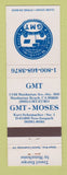 Matchbook Cover - Global Motorhome Travel Manhattan Beach CA GMT Moses