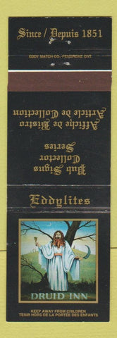 Matchbook Cover - Eddylites Canada Pub Signs Druid Inn