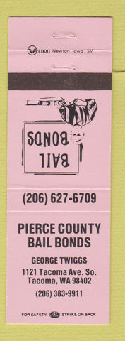 Matchbook Cover - Pierce County Bail Bonds Tacoma WA