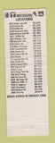 Matchbook Cover - ACE Inc Michigan