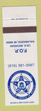 Matchbook Cover - Fraternal Order of Police Kalamazoo MI