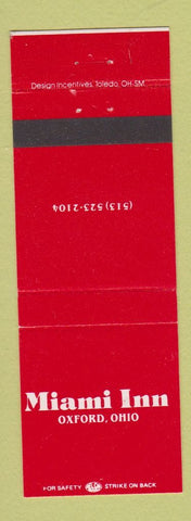 Matchbook Cover - Miami Inn Oxford OH
