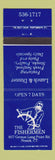 Matchbook Cover - The Fishermen Noank CT restaurant