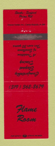 Matchbook Cover - Flame Room Restaurant