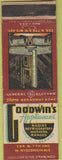 Matchbook Cover - Goodwin's Appliances General Electric CE