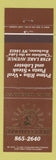 Matchbook Cover - Bootlegger Restaurant Rochester NY