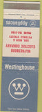 Matchbook Cover - Westinghouse Appliances Waynesboro PA