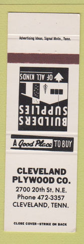 Matchbook Cover - Cleveland Plywood Cleveland TN