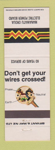 Matchbook Cover - Manawatu Oroua Electric Power Board New Zealand