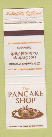 Matchbook Cover - The Pancake Shop Hot Springs National Park AR