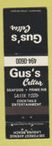 Matchbook Cover - Gus's Cellar Greek Restaurant Laguna Beach CA