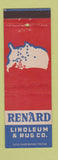 Matchbook Cover - Renard Linoleum & Rug St Louis MO