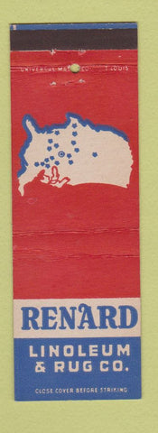 Matchbook Cover - Renard Linoleum & Rug St Louis MO