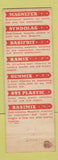 Matchbook Cover - Basic Furnace Refractories Cleveland OH