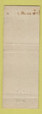 Matchbook Cover - Zinzendorf Laundry Winston Salem NC