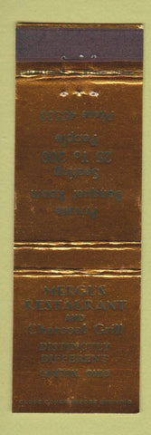 Matchbook Cover - Mergus Restaurant Canton OH