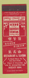 Matchbook Cover - R&S Restaurant Tavern Chicago IL ARROW