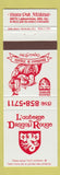 Matchbook Cover - L'auberge Dragon Du Rouge Montreal QC