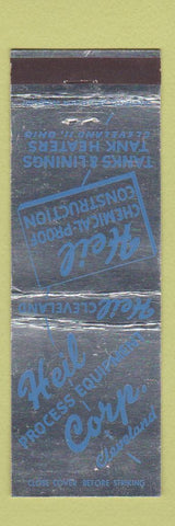 Matchbook Cover - Heil Tanks Linings Tank Heaters Cleveland OH