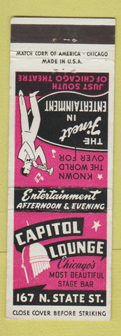 Matchbook Cover - Capitol Lounge Chicago IL