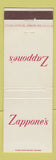 Matchbook Cover - Zappone's Restaurant