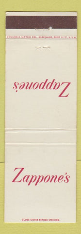 Matchbook Cover - Zappone's Restaurant