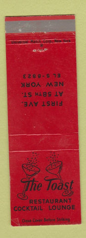 Matchbook Cover - The Toast Restaurant New York City WEAR