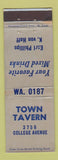 Matchbook Cover - Town Tavern