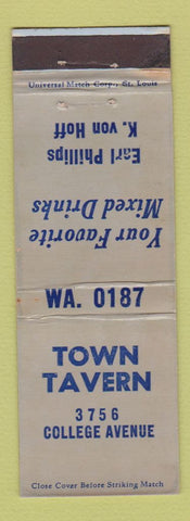 Matchbook Cover - Town Tavern