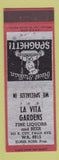Matchbook Cover - La Vita Gardens Akron? OH ARROW
