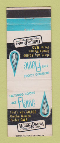 Matchbook Cover - Metro Utilities District Omaha NE