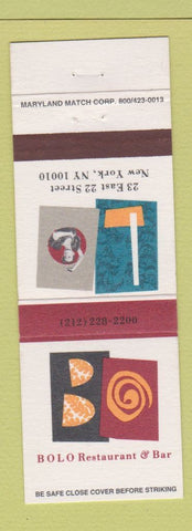 Matchbook Cover - Bolo Restaurant New York City