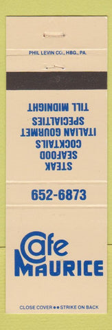 Matchbook Cover - Cafe Maurice Italian