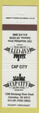 Matchbook Cover - Cap City Diner Bar Columbus OH Gahanna