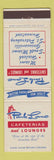 Matchbook Cover - Park Lane Cafeterias Miami Hialeah Gainesville Homestead FL
