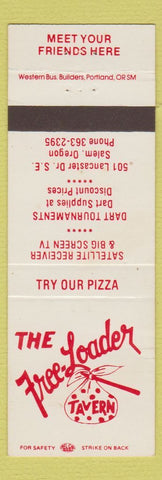 Matchbook Cover - The Free Loader Tavern Salem OR pizza