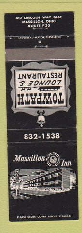 Matchbook Cover - Massillon Inn Restaurant Towpath OH
