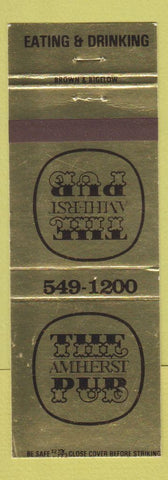 Matchbook Cover - The Amherst Pub