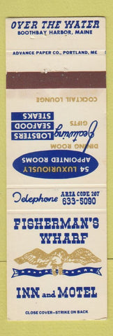 Matchbook Cover - Fisherman's Wharf Inn and Motel Doothbay Harbor ME WEAR
