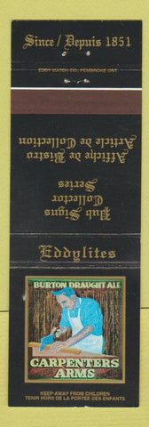 Matchbook Cover - Eddylites Canada Pub Signs Carpenters Arms