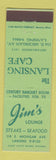 Matchbook Cover - Lansing Cafe Jim's Lounge Lansing MI