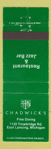 Matchbook Cover - Chadwick's Restaurant East Lansing MI