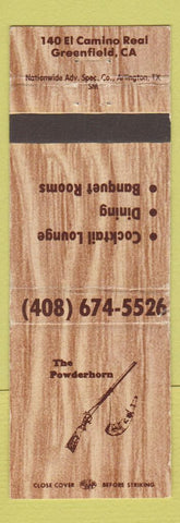 Matchbook Cover - The Powderhorn Greenfield CA