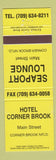 Matchbook Cover - Hotel Corner Brook Corner Brook NF Seaport Lounge YELLOW